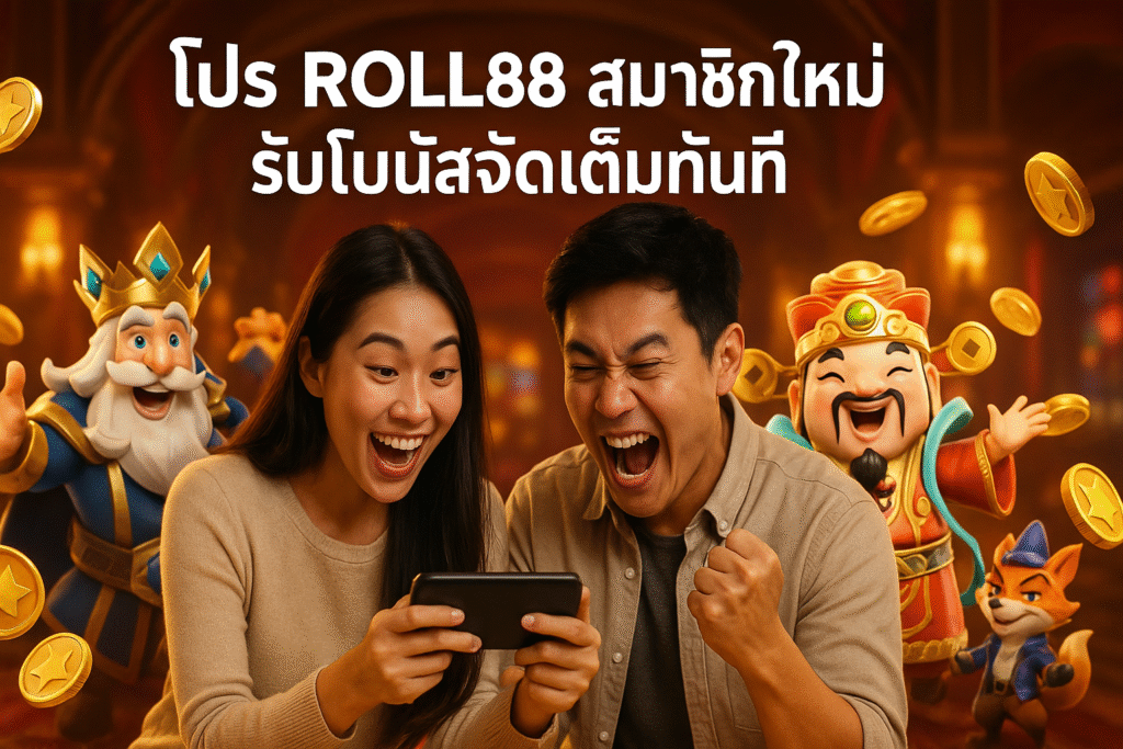 โปร ROLL88 สมาชิกใหม่ รับโบนัสจัดเต็มทันที