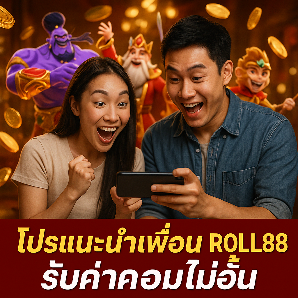 โปรแนะนำเพื่อน ROLL88 รับค่าคอมไม่อั้น