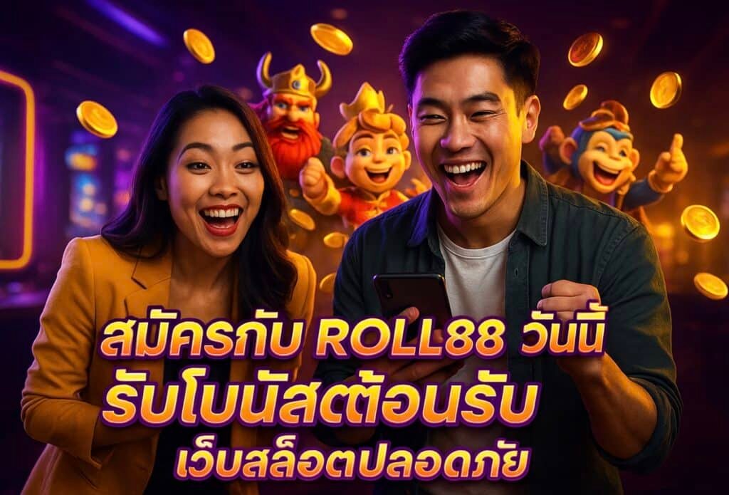 สมัครกับ ROLL88 วันนี้ รับโบนัสต้อนรับ เว็บสล็อตปลอดภัย